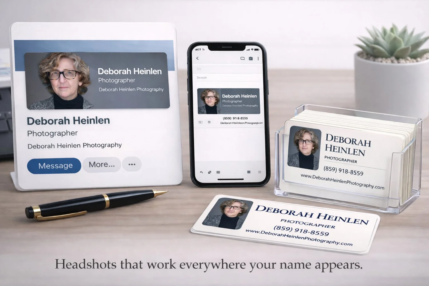 Headshots that work everywhere your name appears - LinkedIn, email signatures, websites